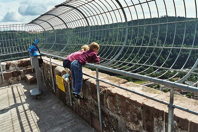 Naar beneden kijken vanaf de toren
